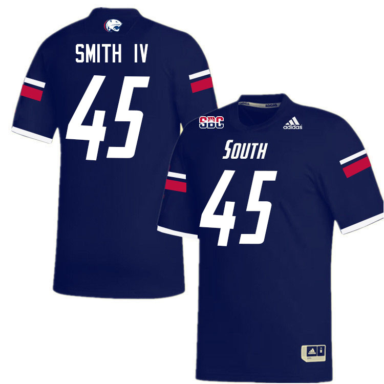#45 Ed Smith IV South Alabama Jaguars Jerseys,College Football Uniforms,Apparels Stitched-Navy